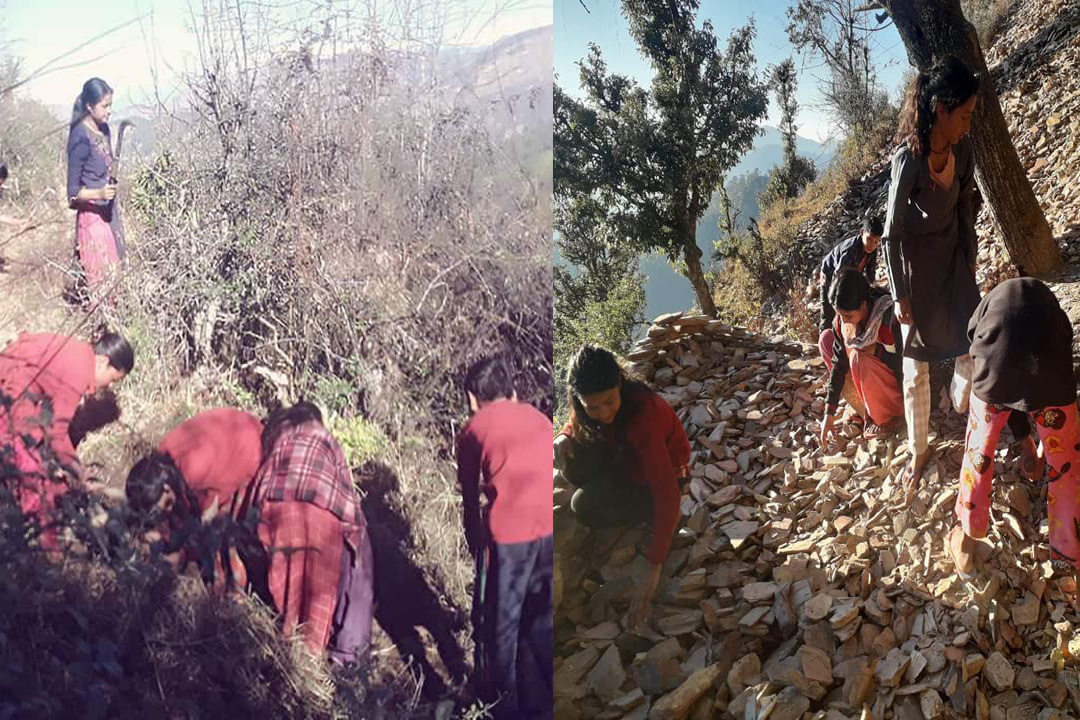 सामाजिक कार्यमा जुटे सिद्धेश्वर माविका विद्यार्थी 